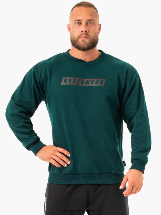 Men Ryderwear Force Pullover 2RT8VD1407 Forest Green Clothing