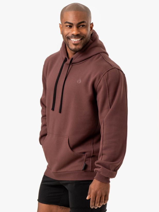 Men Ryderwear Force Pullover Hoodie 2RT8VD1393 Brick Clothing