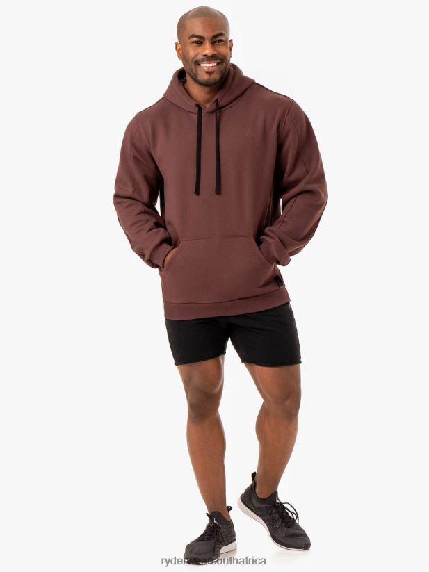 Men Ryderwear Force Pullover Hoodie 2RT8VD1393 Brick Clothing