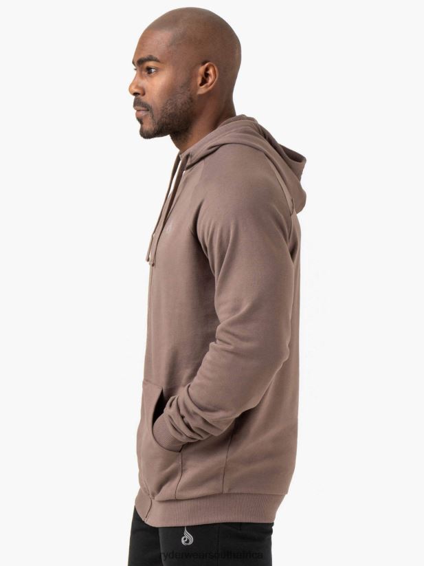 Men Ryderwear Pursuit Zip Up Hoodie 2RT8VD1372 Taupe Clothing