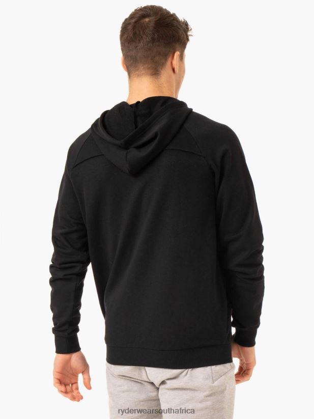 Men Ryderwear Pursuit Zip Up Hoodie 2RT8VD1376 Black Clothing