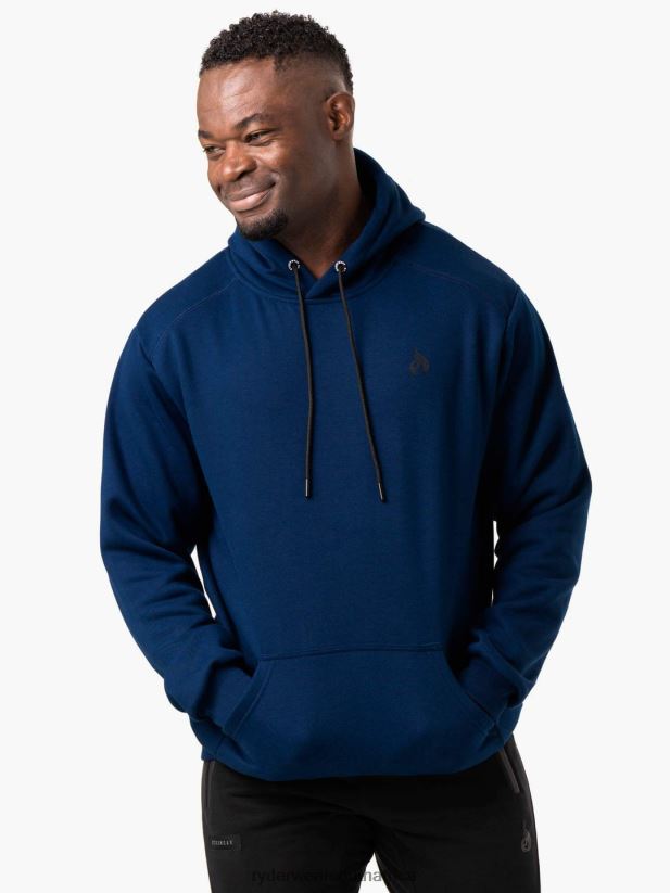 Men Ryderwear Reset Pullover Hoodie 2RT8VD1395 Blue Clothing