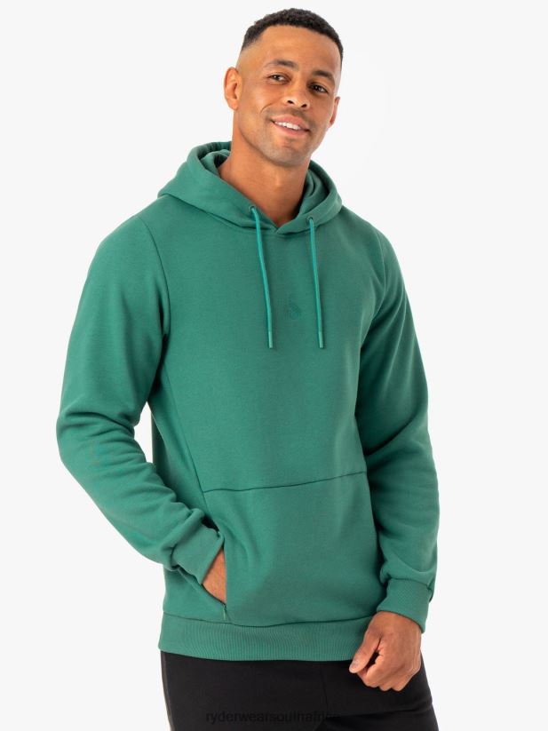 Men Ryderwear Restore Pullover Hoodie 2RT8VD1385 Green Clothing