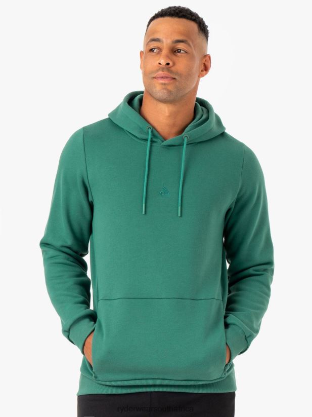 Men Ryderwear Restore Pullover Hoodie 2RT8VD1385 Green Clothing