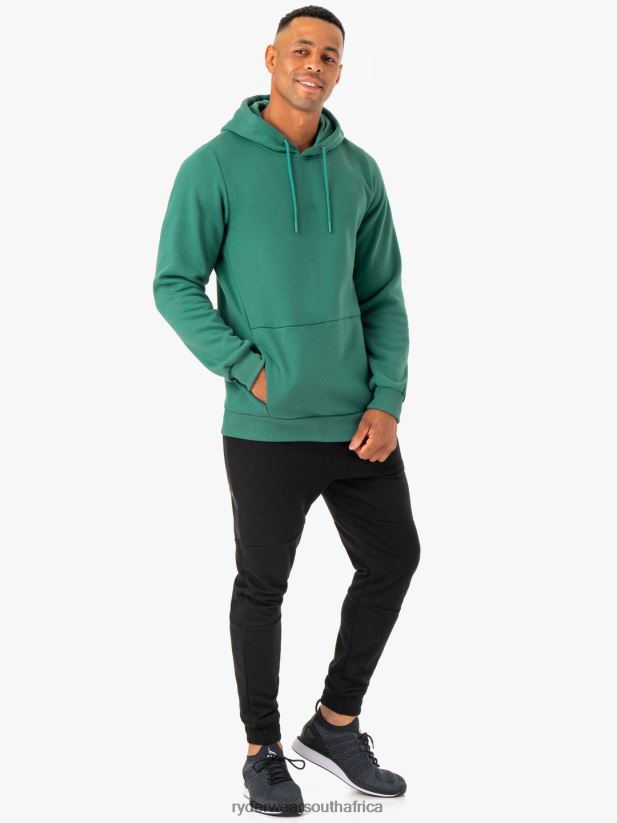 Men Ryderwear Restore Pullover Hoodie 2RT8VD1385 Green Clothing