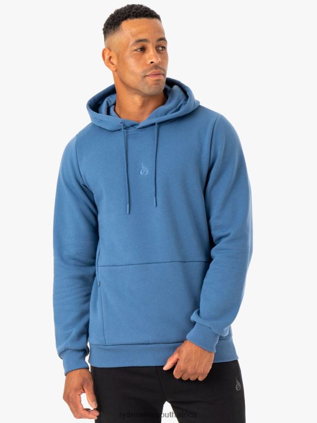 Men Ryderwear Restore Pullover Hoodie 2RT8VD1386 Blue Clothing