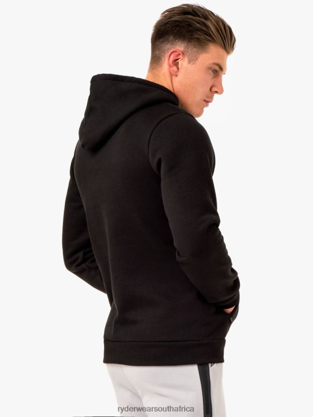 Men Ryderwear Restore Pullover Hoodie 2RT8VD1387 Black Clothing