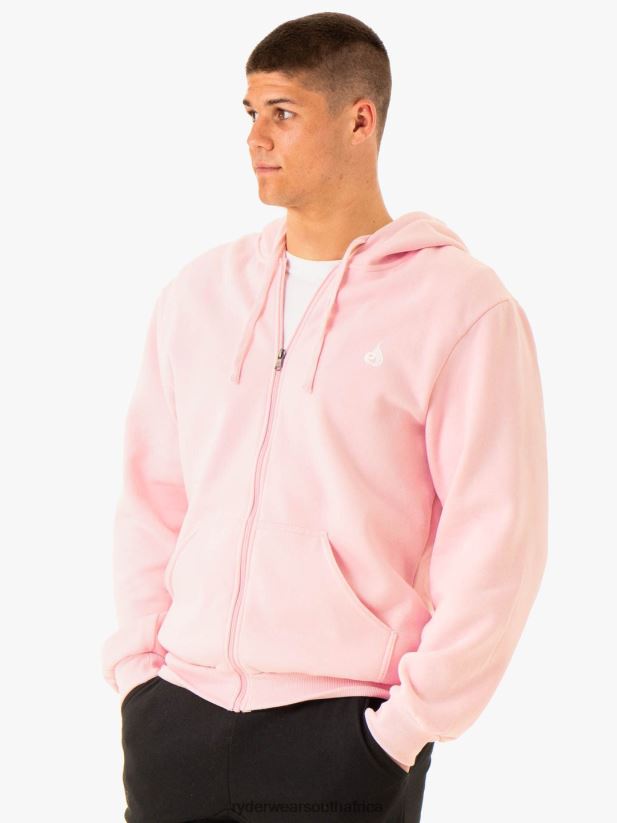 Men Ryderwear Essential Zip Up Jacket 2RT8VD1368 Pink Clothing