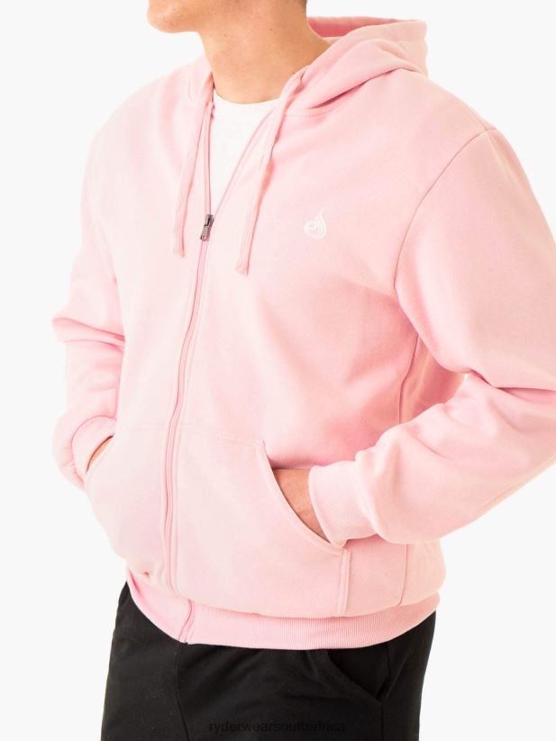 Men Ryderwear Essential Zip Up Jacket 2RT8VD1368 Pink Clothing