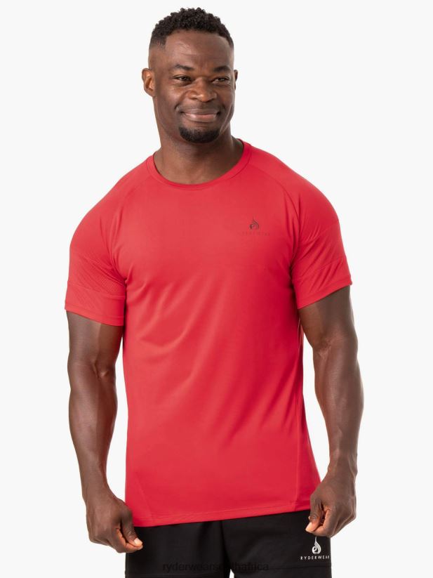 Men Ryderwear Action Mesh T-Shirt 2RT8VD1217 Red Clothing