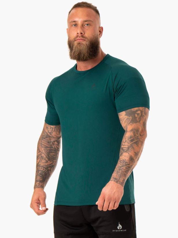 Men Ryderwear Action Mesh T-Shirt 2RT8VD1218 Emerald Clothing