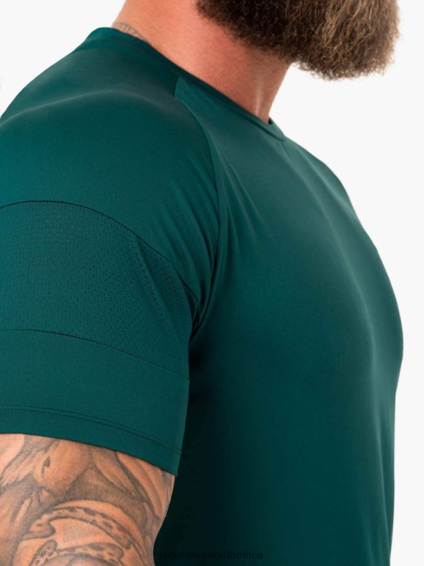 Men Ryderwear Action Mesh T-Shirt 2RT8VD1218 Emerald Clothing