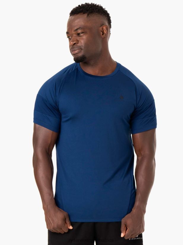 Men Ryderwear Action Mesh T-Shirt 2RT8VD1219 Blue Clothing