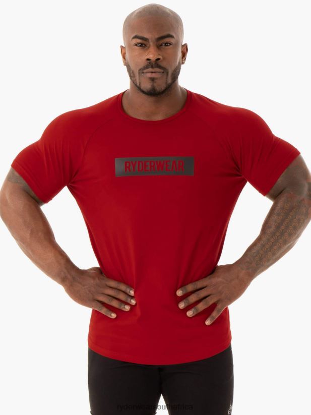 Men Ryderwear Base T-Shirt 2RT8VD1213 Red Clothing