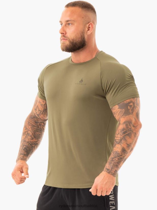 Men Ryderwear Breeze T-Shirt 2RT8VD1208 Khaki Clothing