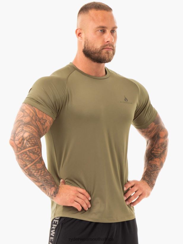 Men Ryderwear Breeze T-Shirt 2RT8VD1208 Khaki Clothing