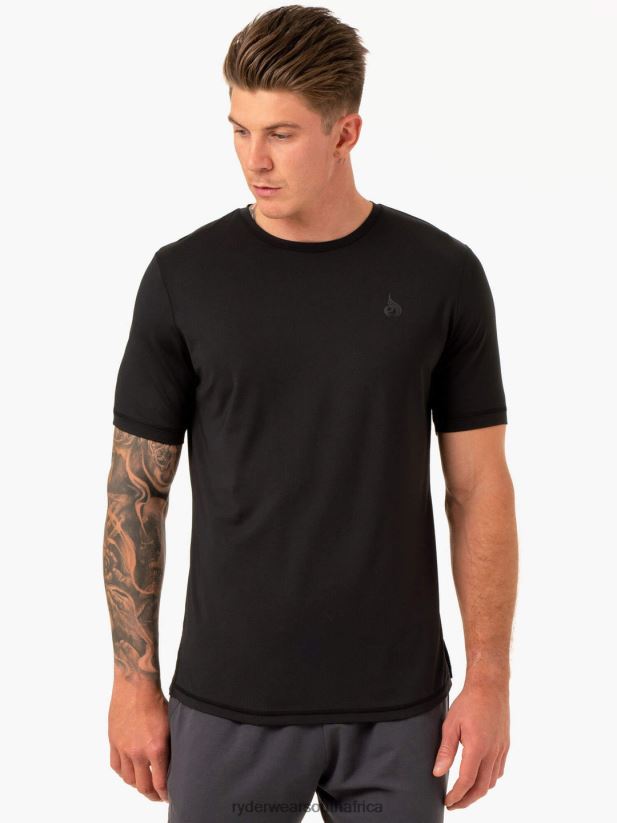 Men Ryderwear Optimal Mesh T-Shirt 2RT8VD1225 Black Clothing