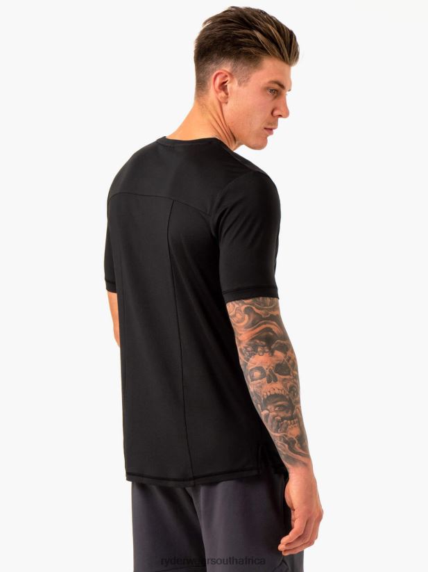 Men Ryderwear Optimal Mesh T-Shirt 2RT8VD1225 Black Clothing