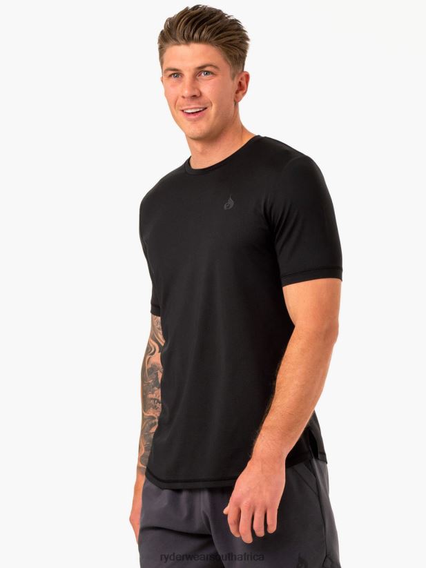 Men Ryderwear Optimal Mesh T-Shirt 2RT8VD1225 Black Clothing