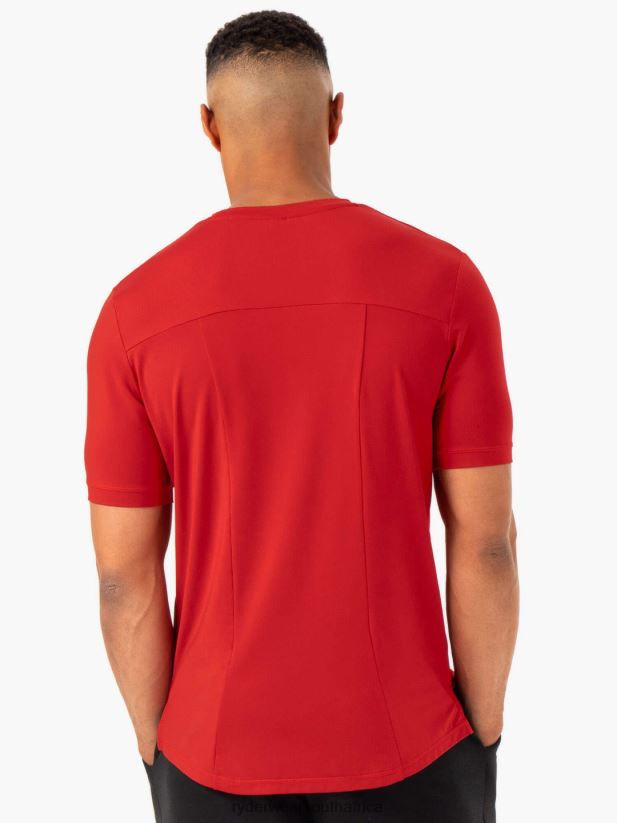 Men Ryderwear Optimal Mesh T-Shirt 2RT8VD1226 Red Clothing