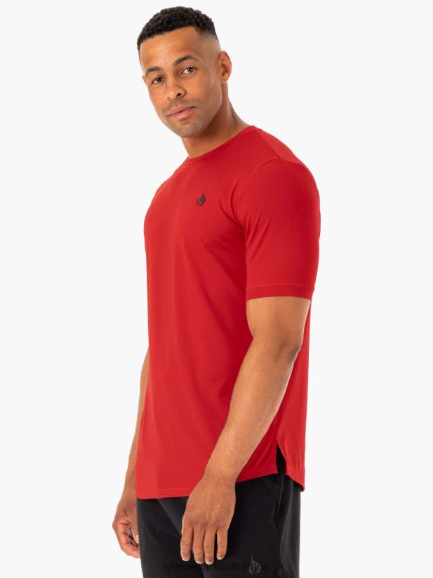 Men Ryderwear Optimal Mesh T-Shirt 2RT8VD1226 Red Clothing