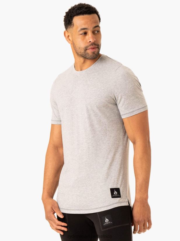 Men Ryderwear Vital T-Shirt 2RT8VD1258 Grey Marl Clothing