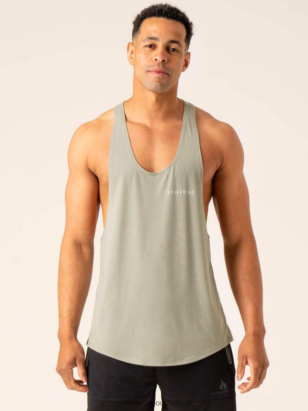 Men Ryderwear Advance Stringer T-Back 2RT8VD1301 Sage Clothing