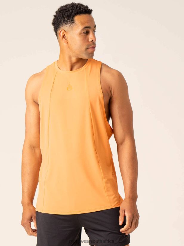 Men Ryderwear Dynamic Baller Tank 2RT8VD1304 Orange Sherbet Clothing