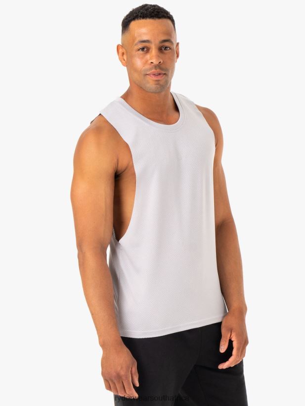 Men Ryderwear Enhance Baller Tank 2RT8VD1321 Snow Grey Clothing