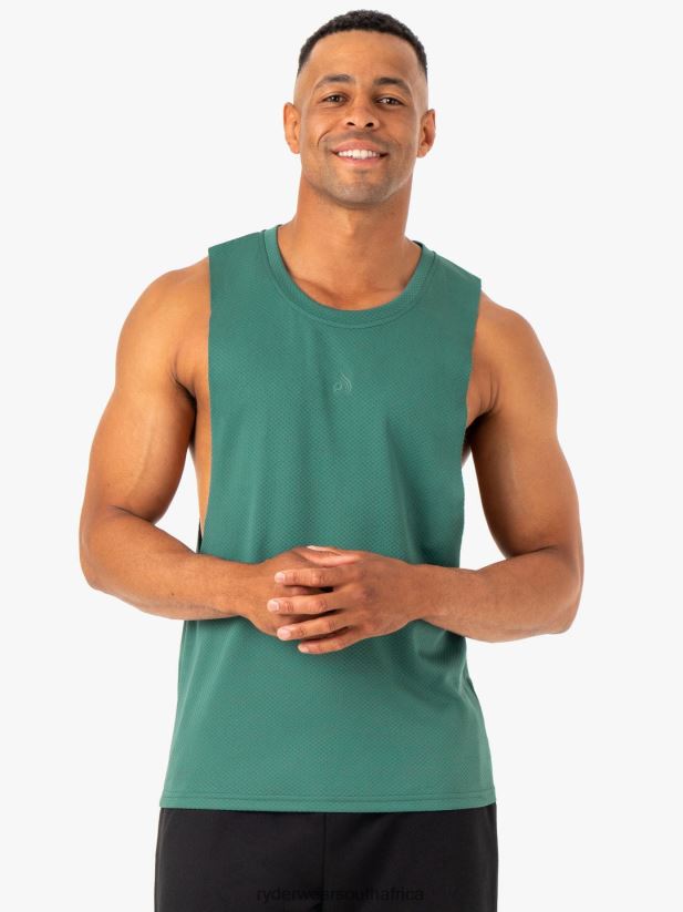 Men Ryderwear Enhance Baller Tank 2RT8VD1323 Green Clothing