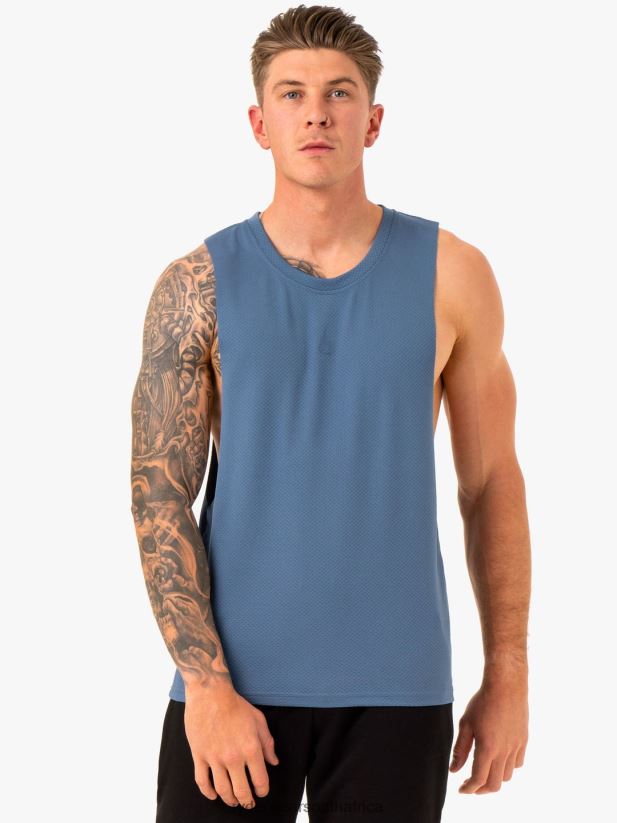 Men Ryderwear Enhance Baller Tank 2RT8VD1324 Blue Clothing