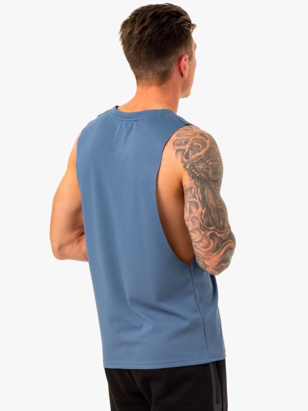 Men Ryderwear Enhance Baller Tank 2RT8VD1324 Blue Clothing