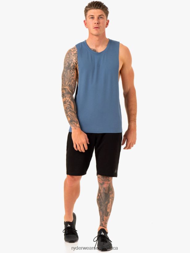 Men Ryderwear Enhance Baller Tank 2RT8VD1324 Blue Clothing