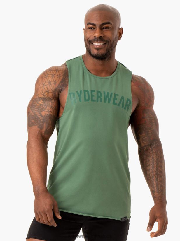 Men Ryderwear Force Baller Tank 2RT8VD1330 Green Clothing