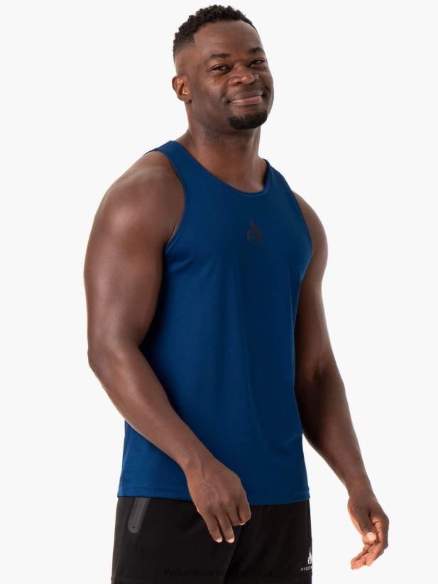 Men Ryderwear Heighten Mesh Regular Tank 2RT8VD1333 Blue Clothing