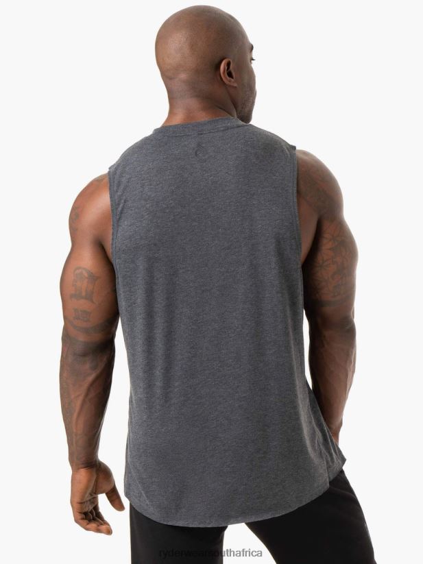 Men Ryderwear Iron Baller Tank 2RT8VD1349 Charcoal Marl Clothing