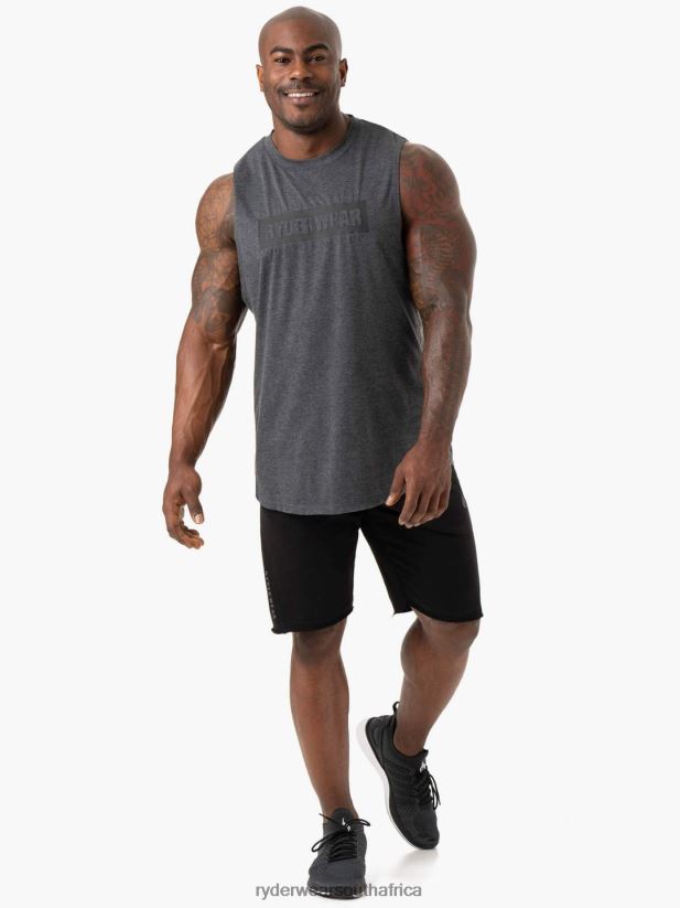 Men Ryderwear Iron Baller Tank 2RT8VD1349 Charcoal Marl Clothing