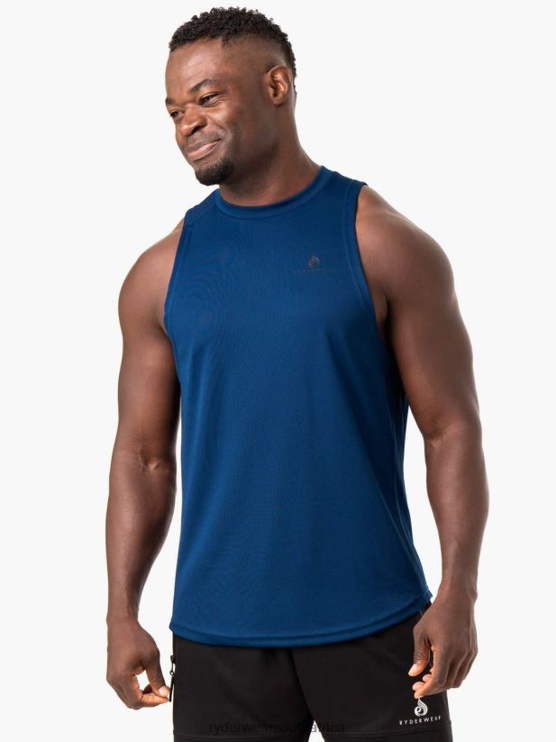 Men Ryderwear Lift Mesh Baller Tank 2RT8VD1337 Blue Clothing