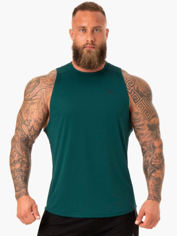 Men Ryderwear Lift Mesh Baller Tank 2RT8VD1338 Emerald Clothing