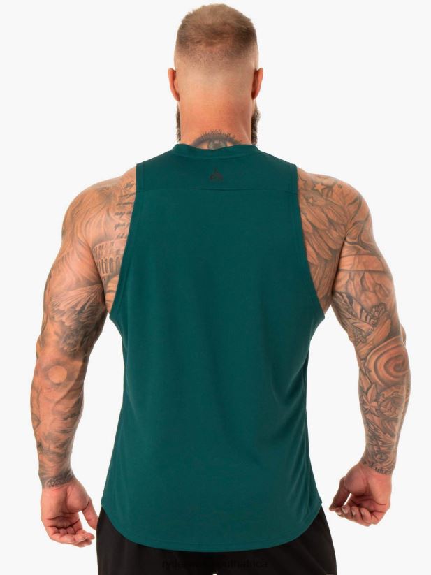 Men Ryderwear Lift Mesh Baller Tank 2RT8VD1338 Emerald Clothing