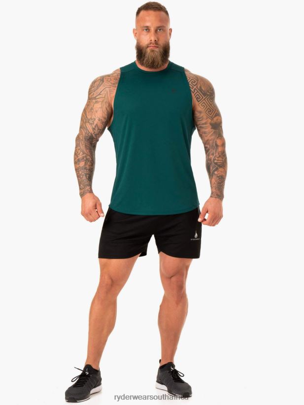 Men Ryderwear Lift Mesh Baller Tank 2RT8VD1338 Emerald Clothing