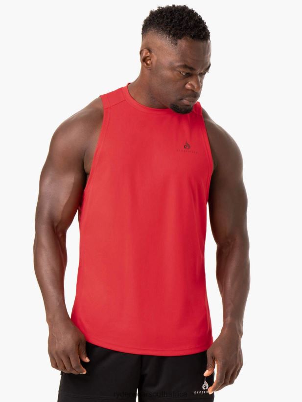 Men Ryderwear Lift Mesh Baller Tank 2RT8VD1339 Red Clothing