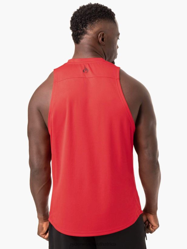 Men Ryderwear Lift Mesh Baller Tank 2RT8VD1339 Red Clothing