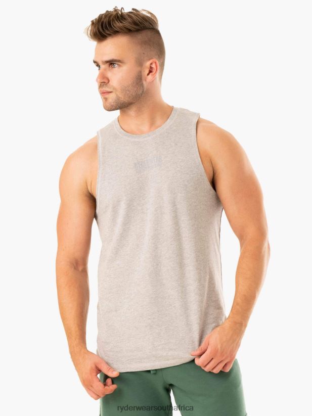 Men Ryderwear Limitless Baller Tank 2RT8VD1319 Grey Marl Clothing