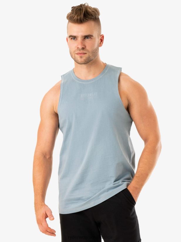 Men Ryderwear Limitless Baller Tank 2RT8VD1320 Ice Blue Clothing