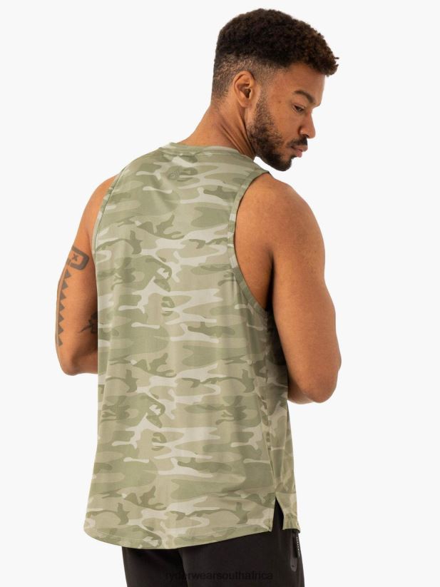 Men Ryderwear Overdrive Tank 2RT8VD1311 Sage Green Camo Clothing