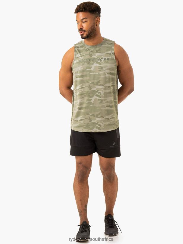 Men Ryderwear Overdrive Tank 2RT8VD1311 Sage Green Camo Clothing