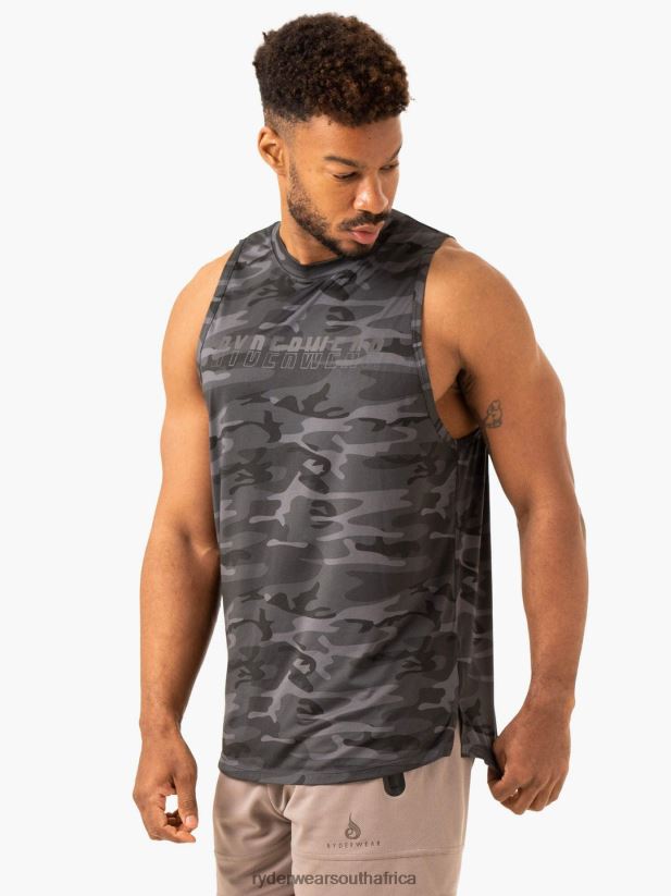 Men Ryderwear Overdrive Tank 2RT8VD1312 Black Camo Clothing