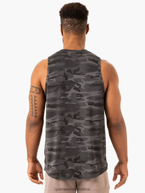 Men Ryderwear Overdrive Tank 2RT8VD1312 Black Camo Clothing