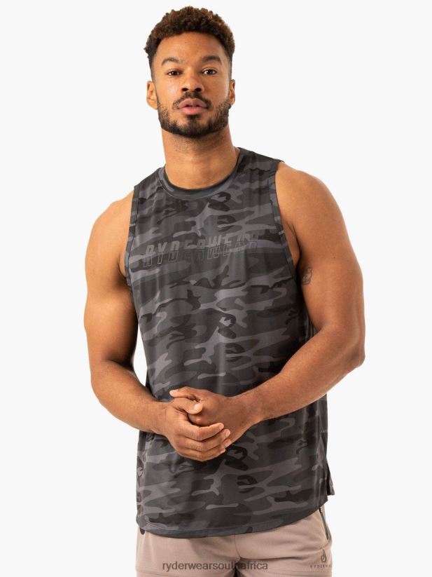 Men Ryderwear Overdrive Tank 2RT8VD1312 Black Camo Clothing